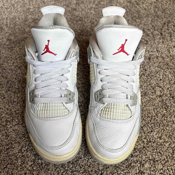 Nike Air Jordan 4 Retro White Oreo Size 5 Youth (Size 6.5 Women's) - Picture 3 of 8